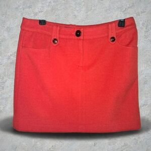 Bodens Womens Wool Mini Skirt Burnt Orange 12R l EUC
